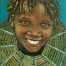 Afrikaans meisje met kraag